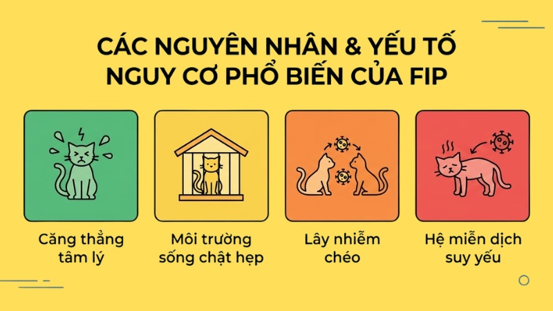 Các nguyên nhân và yếu tố nguy cơ phổ biến của FIP