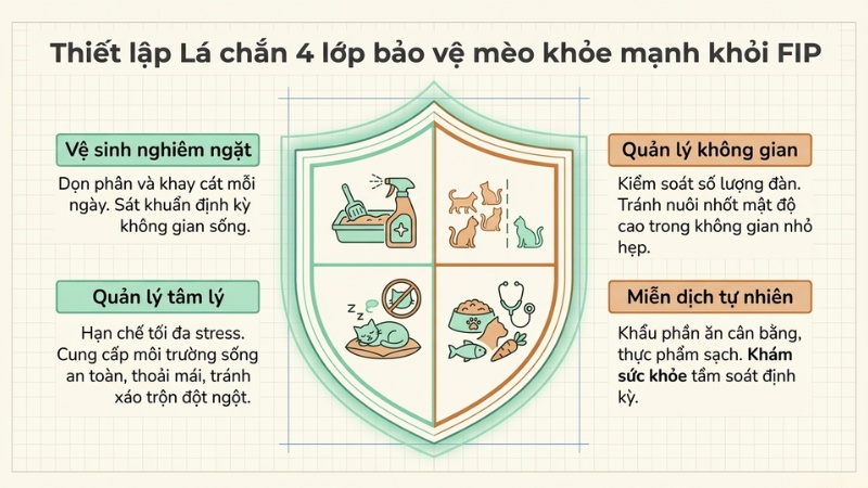 4 cách phòng ngừa bệnh FIP hiệu quả