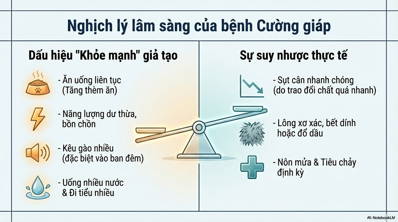 Các dấu hiệu cảnh báo bệnh cường giáp ở mèo bạn không nên bỏ qua