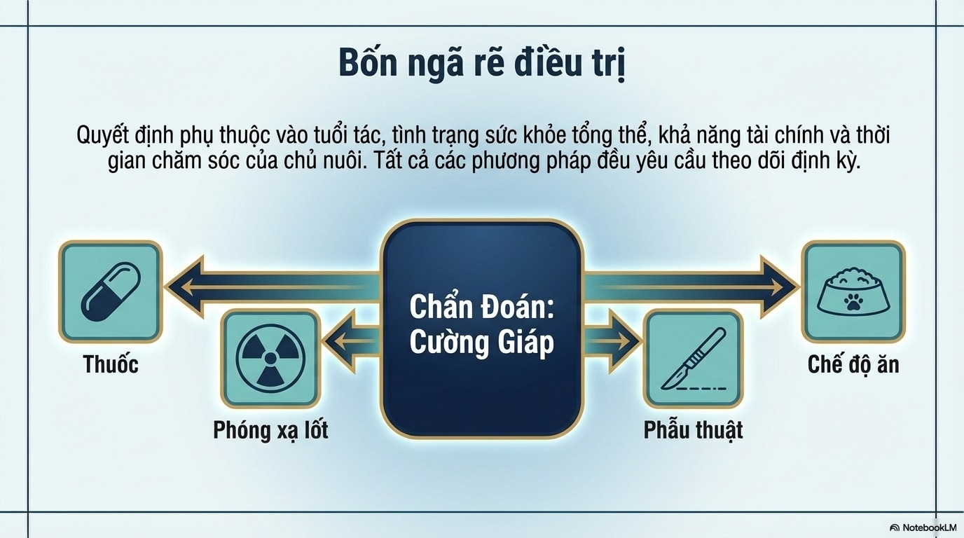 Hướng dẫn 4 phương pháp điều trị hiệu quả bệnh cường giáp ở mèo