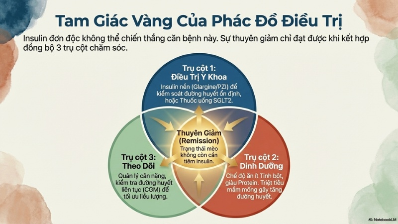 Hướng dẫn các phương pháp điều trị khi mèo bị tiểu đường